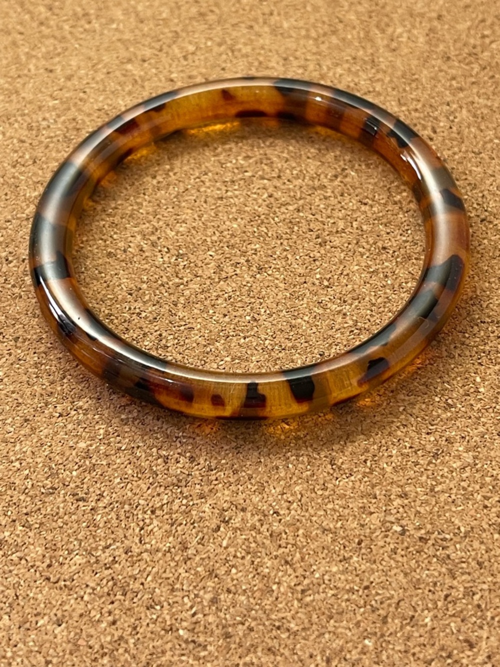 Vintage Tortoiseshell Pattern Bangle Bracelet